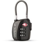 Osprey TSA 3 Dial Cable Lock  Reise-Accessoires schwarz Größe One Size
