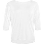 WINSHAPE Damen Seidig weiches Bambus-3/4-Arm Shirt BAMS001, Größe XXL in Weiß