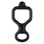 Petzl Huit Antibrulure Abseilachter, black