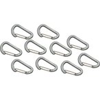 Nordisk Aluminium Hook Small - Zubehör-Karabiner 10er Set grey