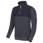 Ivanhoe of Sweden - Sverre Half Zip - Wollpullover Gr S blau