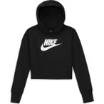 NIKE Kinder CLUB FT CROP HOODIE HBR, Größe M in Schwarz