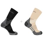 Salomon - X Ultra Access Crew 2-Pack - Wandersocken 36-38 beige