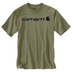 Carhartt - Core Logo S/S - T-Shirt Gr XS oliv