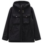 CMP - Jacket Fix Hood with Chest Pockets - Regenjacke Gr S schwarz