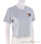 Black Diamond Faded Crop Damen T-Shirt-Hell-Grau-M
