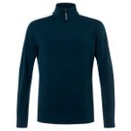 super.natural - Colorado Zip Turtleneck - Pullover Gr M blau