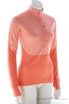 Icebreaker 200 Realfleece Descender HZ Damen Funktionsshirt-Orange-XS