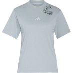 ADIDAS Damen Shirt Essentials 3-Streifen, Größe S in Silber