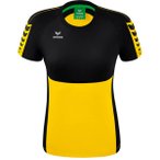 ERIMA Damen Six Wings T-Shirt, Größe 44 in Schwarz