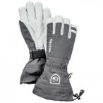 Hestra - Army Leather Heli Ski 5 Finger - Handschuhe Gr 6 grau