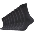 CAMANO Herren Socken Online comfort cotton Socks 9p, Größe 43-46 in Schwarz