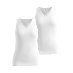 ODLO Damen Unterhemden o.Arm Da ACTIVE LIGHT 2 PACK, Größe M in Weiß