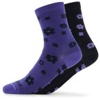 Heber Peak - Merino SylvaHe. Flower Socks 2-Pack - Multifunktionssocken 45-47 bl