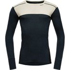 DEVOLD Lauparen Merino 190 Shirt Man - Funktionsshirt S raw white-ink-black