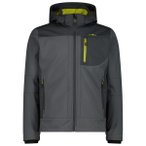 CMP - Jacket Zip Hood Softshell - Softshelljacke Gr 60 grau