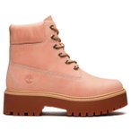 Timberland - Women's Stone Street 6 Inch Lace Up - Freizeitstiefel 42 rosa