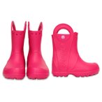 Crocs - Handle It Rain Boot Kids - Gummistiefel 28-29 rosa