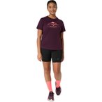Asics Fujitrail Logo  Damen  T-Shirts lila Größe S Trailrunning | Laufen  Schn
