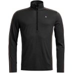 ORTOVOX Herren Unterhemd 185 ROCK'n'WOOL ZIP NECK M, Größe L in Schwarz