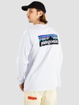 Patagonia P-6 Logo Responsibili Longsleeve white Gr. M