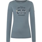 Super.Natural Bike Enthusiast  Damen  Longsleeves Merino grau Größe L Trekking