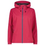 CMP - Women's Jacket Fix Hood with Pack Pocket - Regenjacke Gr 38 rot