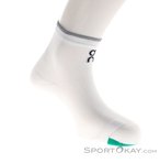 On Elite Run Mid Laufsocken-Weiss-M