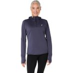 ASICS Damen T-Shirt ROAD WINTER LS HOODIE, Größe L in Grau