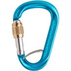 Austrialpin HMS Rondo Alu Selfie Schraub-Karabiner  Karabiner blau Größe One S