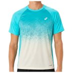 Asics - Road Fade S/S Top - Laufshirt Gr M türkis