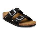 Birkenstock - Kid's Arizona Rivet Border Synthetik - Sandalen 30 - Narrow schwar
