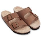 Espadrij - Ami Velour Teddy - Sandalen 40 braun