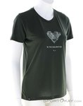 Salewa Pure Heart Dry Damen T-Shirt-Oliv-Dunkelgrün-42