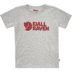 Fjällräven Logo  Kinder  T-Shirts grau Größe 140 Lifestyle  Hautfreundlich