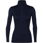 Icebreaker 260 Tech Half Zip  Damen  Langarm Unterhemden blau Größe XS   Hautf