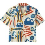 Patagonia Kinder K's Tidal Threads Hemd (Größe 130, grau)