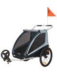 Thule - Fahrradanhänger für 2 Personen, umwandelbar in einen Kinderwagen - Coa