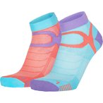 Eightsox Sport Color 3  2er Pack  Laufsocken orange Größe 42  Laufen  Atmungsa