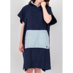 DEPROC ACTIVE Poncho PONCHINO Badeponcho PARLEE BEACH, Größe S in Blau