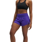 Hoka Glide 3.5''  Damen  Laufhose lila Größe L Laufen  Elastisch