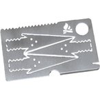 Bushcraft Essentials Survival-Pfeilkarte  Schlüsselanhänger silber Größe One