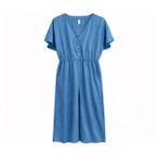 Mazine - Women's Wide Leg Tencel Jumpsuit - Jumpsuit Gr S blau