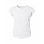 Mandala Side Ruffled  Damen  T-Shirts weiss Größe XL Yoga | Lifestyle  Hautfre