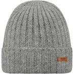 BARTS Mütze / Strickmütze "Haakon Turnup", Größe ONE SIZE in Grau