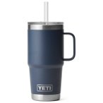 Yeti Coolers - Rambler Straw Mug - Isolierbecher Gr 1035 ml blau/grau