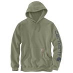 Carhartt - Sleeve Logo Hooded Sweatshirt - Hoodie Gr S oliv