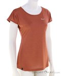 Salewa Puez Melange Dry Damen T-Shirt-Dunkel-Rot-40