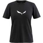 SALEWA Damen Shirt SOLID DRI-REL, Größe 42 in Schwarz