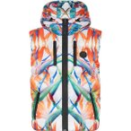 PLEIN SPORT Lange Weste FLOWERS, Größe XS in Weiß
